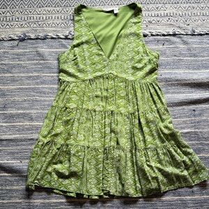 Sincerely Jules Green Patterned Dress